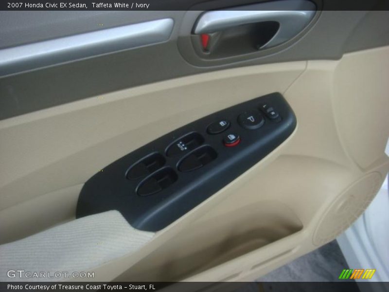 Taffeta White / Ivory 2007 Honda Civic EX Sedan
