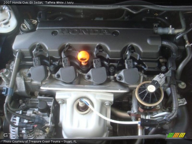 Taffeta White / Ivory 2007 Honda Civic EX Sedan