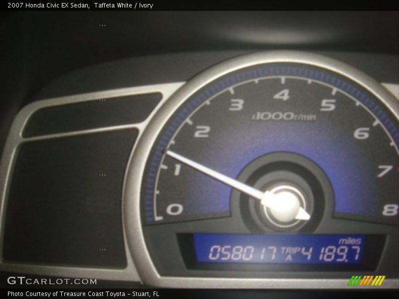 Taffeta White / Ivory 2007 Honda Civic EX Sedan