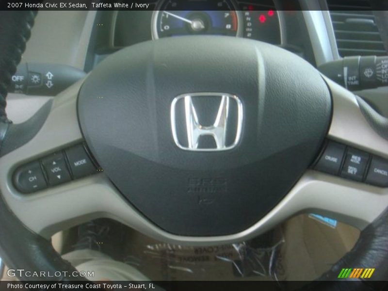 Taffeta White / Ivory 2007 Honda Civic EX Sedan