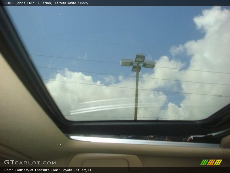 Taffeta White / Ivory 2007 Honda Civic EX Sedan