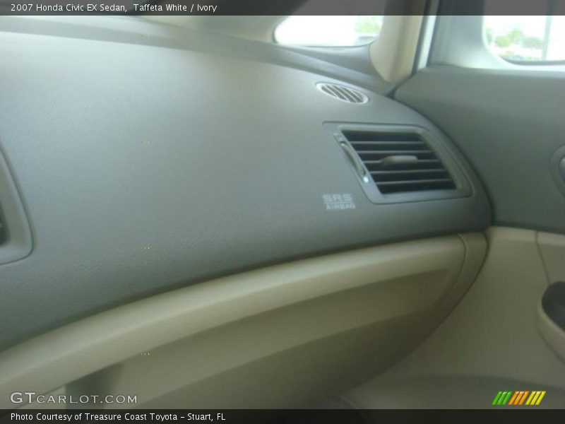 Taffeta White / Ivory 2007 Honda Civic EX Sedan