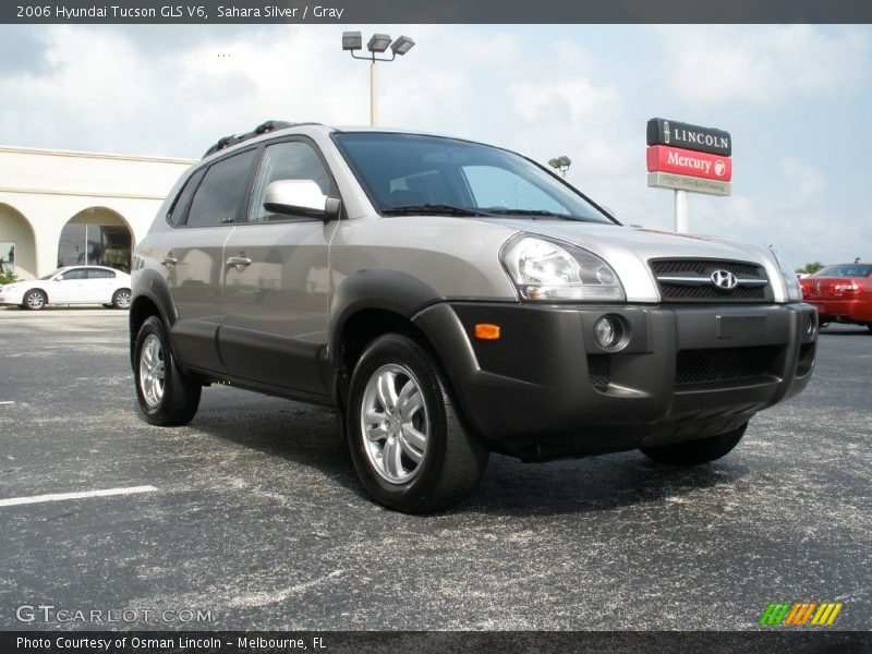 Sahara Silver / Gray 2006 Hyundai Tucson GLS V6