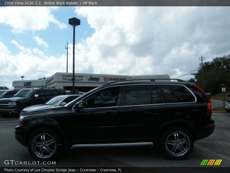 Ember Black Metallic / Off Black 2008 Volvo XC90 3.2
