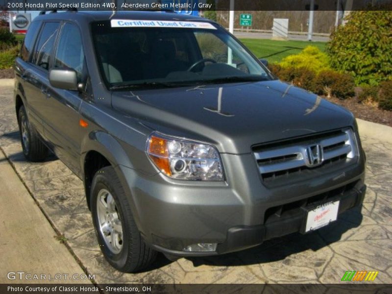 Aberdeen Green Metallic / Gray 2008 Honda Pilot Special Edition 4WD