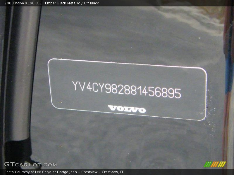 Ember Black Metallic / Off Black 2008 Volvo XC90 3.2