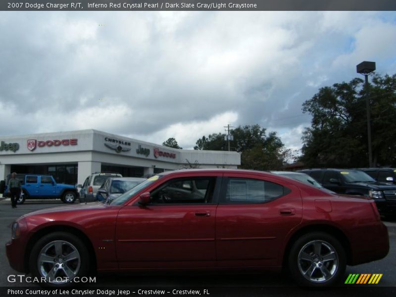 Inferno Red Crystal Pearl / Dark Slate Gray/Light Graystone 2007 Dodge Charger R/T