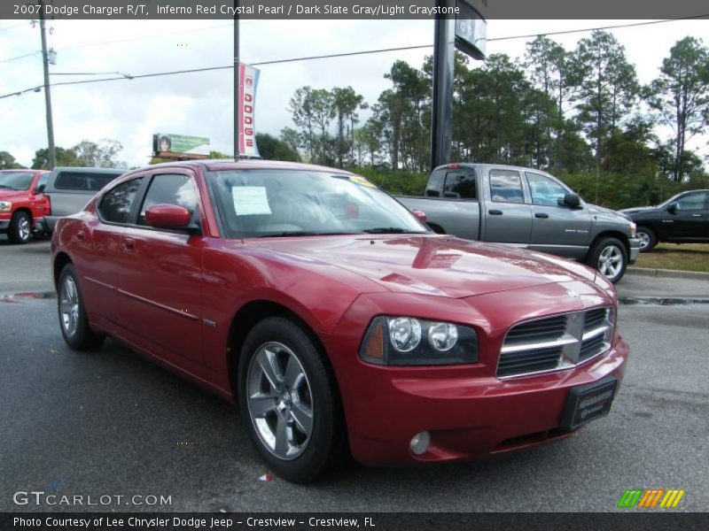 Inferno Red Crystal Pearl / Dark Slate Gray/Light Graystone 2007 Dodge Charger R/T