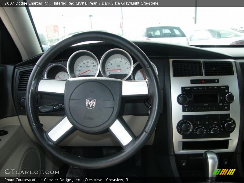 Inferno Red Crystal Pearl / Dark Slate Gray/Light Graystone 2007 Dodge Charger R/T