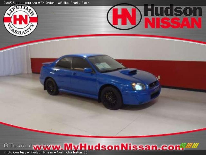 WR Blue Pearl / Black 2005 Subaru Impreza WRX Sedan