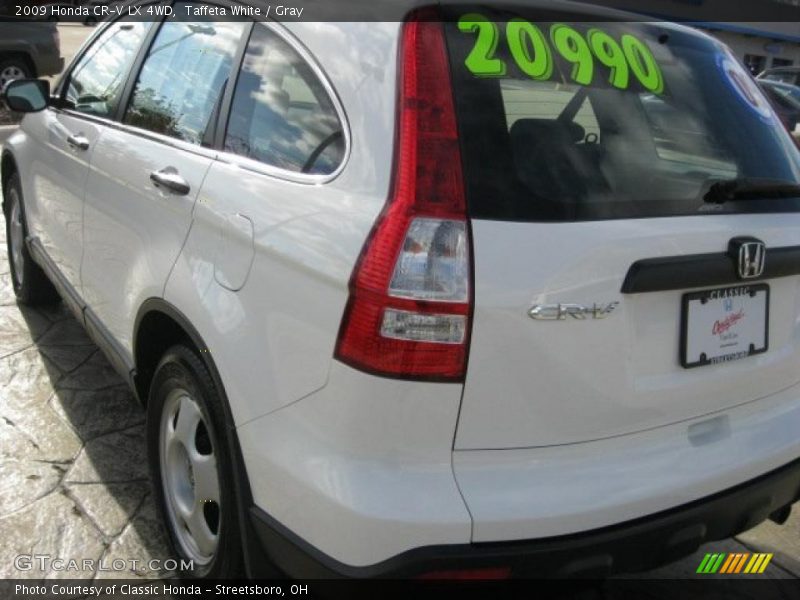 Taffeta White / Gray 2009 Honda CR-V LX 4WD