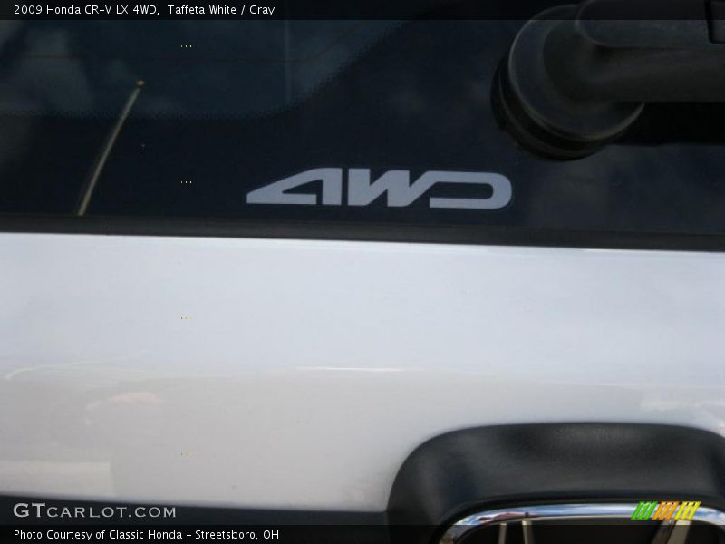 Taffeta White / Gray 2009 Honda CR-V LX 4WD