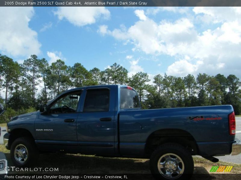 Atlantic Blue Pearl / Dark Slate Gray 2005 Dodge Ram 2500 SLT Quad Cab 4x4