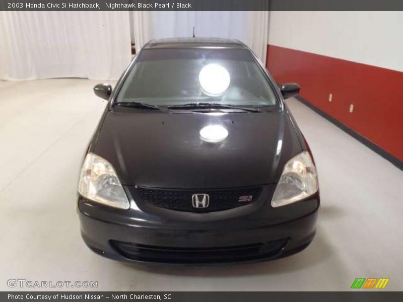 Nighthawk Black Pearl / Black 2003 Honda Civic Si Hatchback