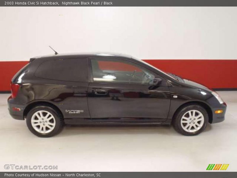 Nighthawk Black Pearl / Black 2003 Honda Civic Si Hatchback