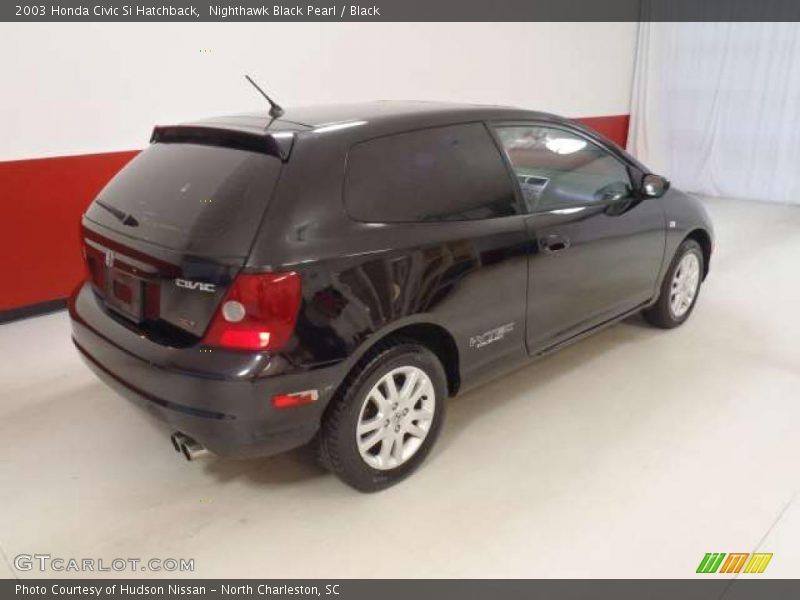 Nighthawk Black Pearl / Black 2003 Honda Civic Si Hatchback