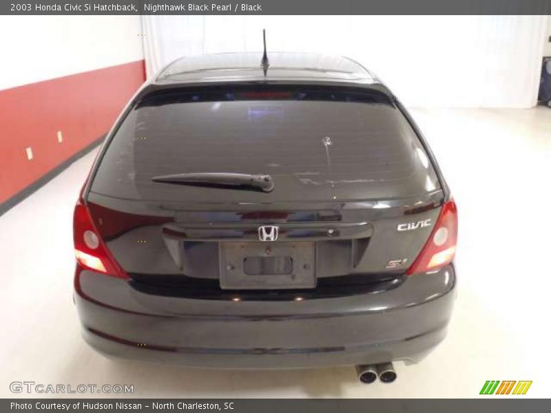 Nighthawk Black Pearl / Black 2003 Honda Civic Si Hatchback