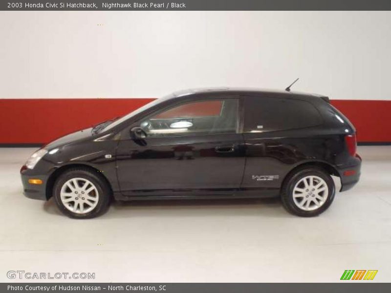 Nighthawk Black Pearl / Black 2003 Honda Civic Si Hatchback
