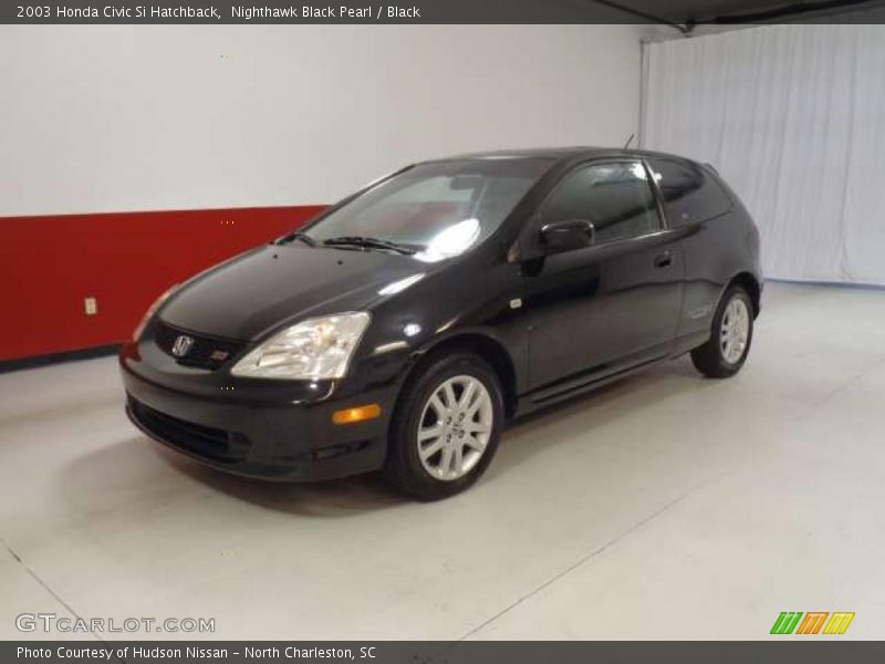 Nighthawk Black Pearl / Black 2003 Honda Civic Si Hatchback