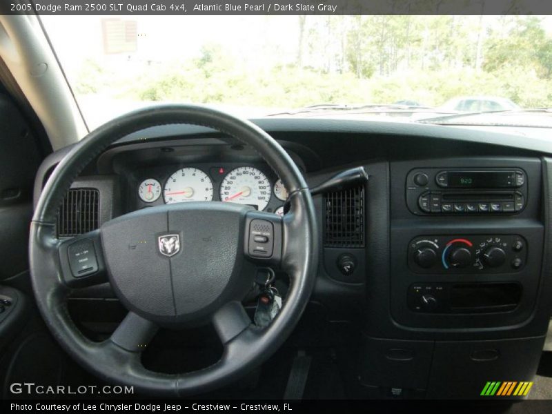 Atlantic Blue Pearl / Dark Slate Gray 2005 Dodge Ram 2500 SLT Quad Cab 4x4