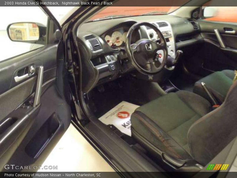 Black Interior - 2003 Civic Si Hatchback 