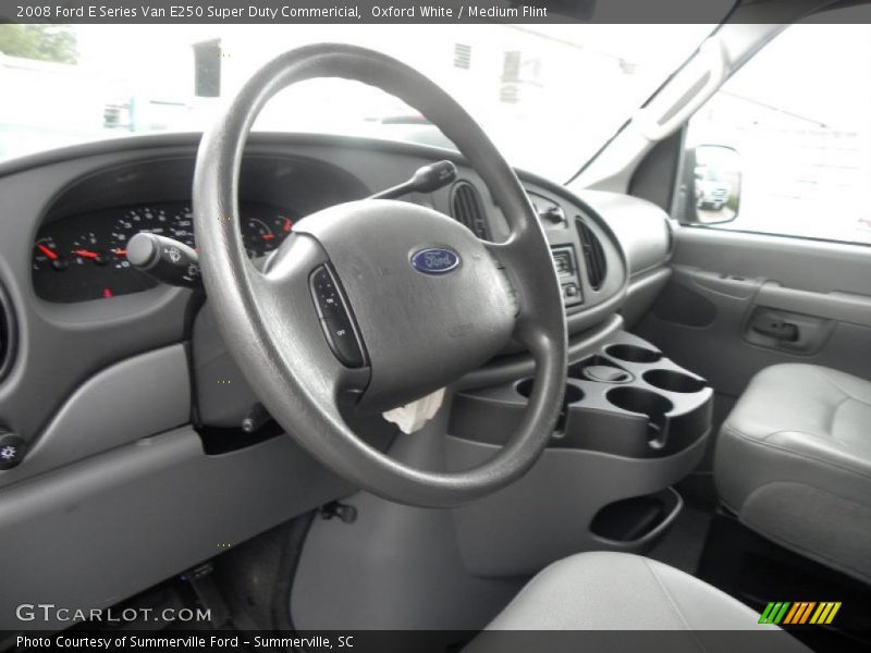 Oxford White / Medium Flint 2008 Ford E Series Van E250 Super Duty Commericial
