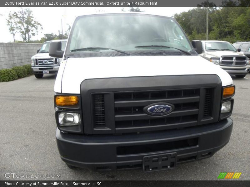 Oxford White / Medium Flint 2008 Ford E Series Van E250 Super Duty Commericial