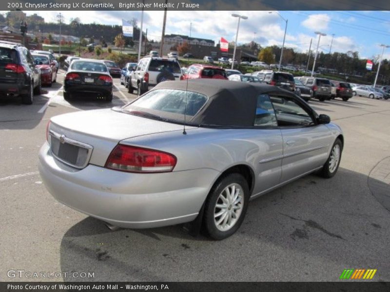 Bright Silver Metallic / Taupe 2001 Chrysler Sebring LX Convertible