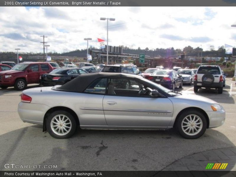 Bright Silver Metallic / Taupe 2001 Chrysler Sebring LX Convertible