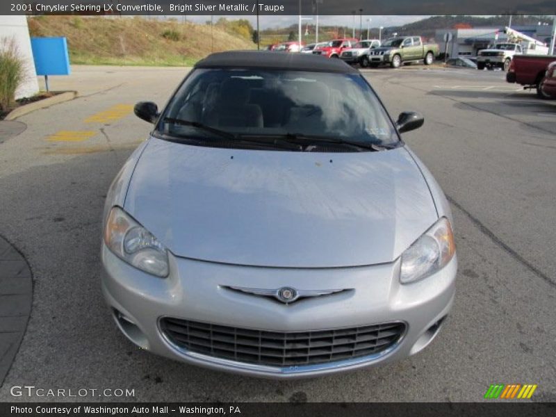 Bright Silver Metallic / Taupe 2001 Chrysler Sebring LX Convertible