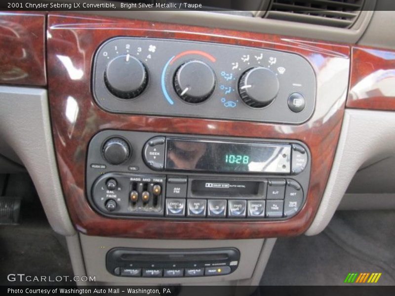 Controls of 2001 Sebring LX Convertible