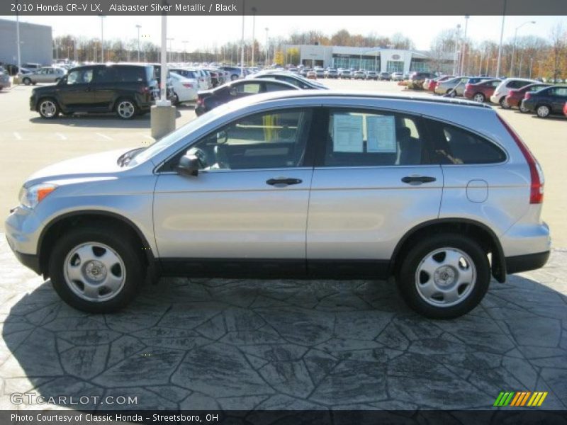 Alabaster Silver Metallic / Black 2010 Honda CR-V LX
