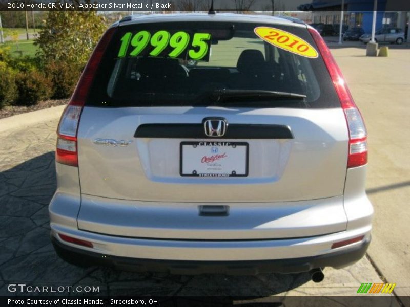 Alabaster Silver Metallic / Black 2010 Honda CR-V LX