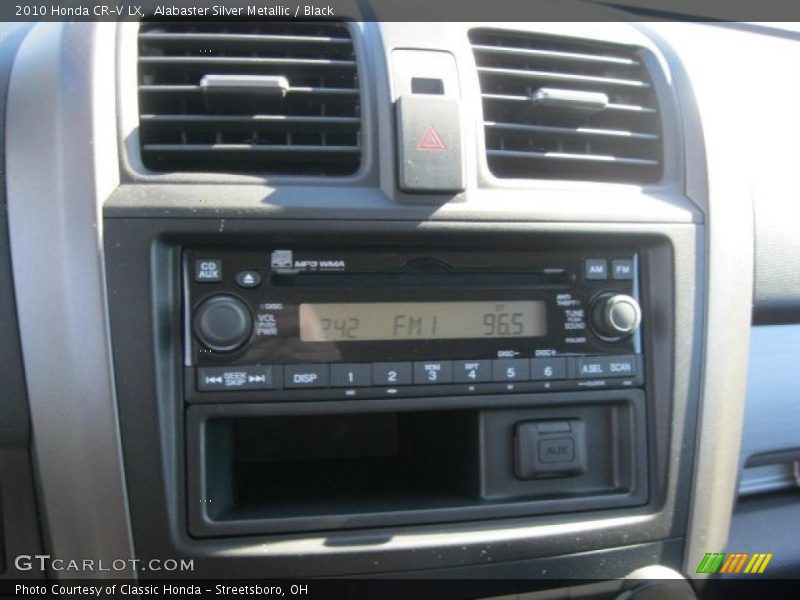 Controls of 2010 CR-V LX