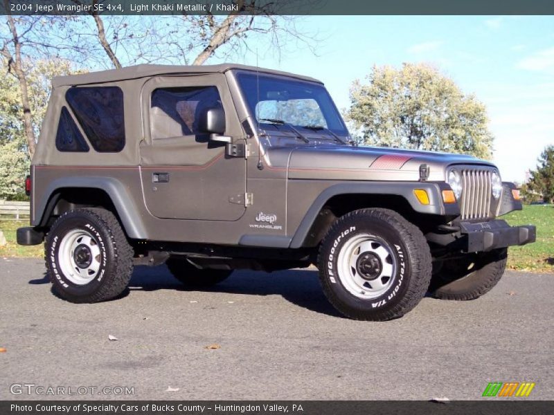 Light Khaki Metallic / Khaki 2004 Jeep Wrangler SE 4x4