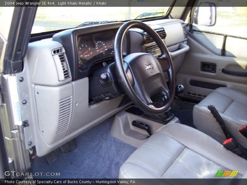 Khaki Interior - 2004 Wrangler SE 4x4 