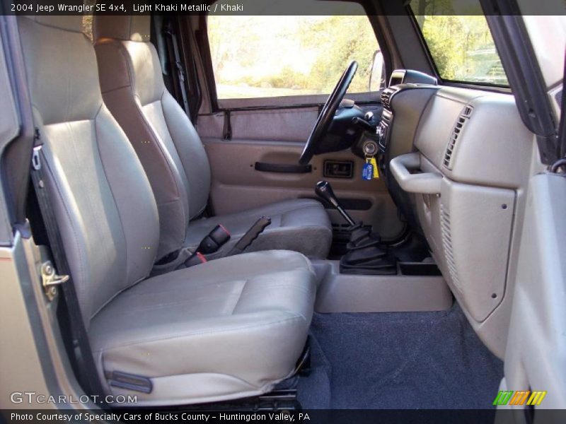Light Khaki Metallic / Khaki 2004 Jeep Wrangler SE 4x4