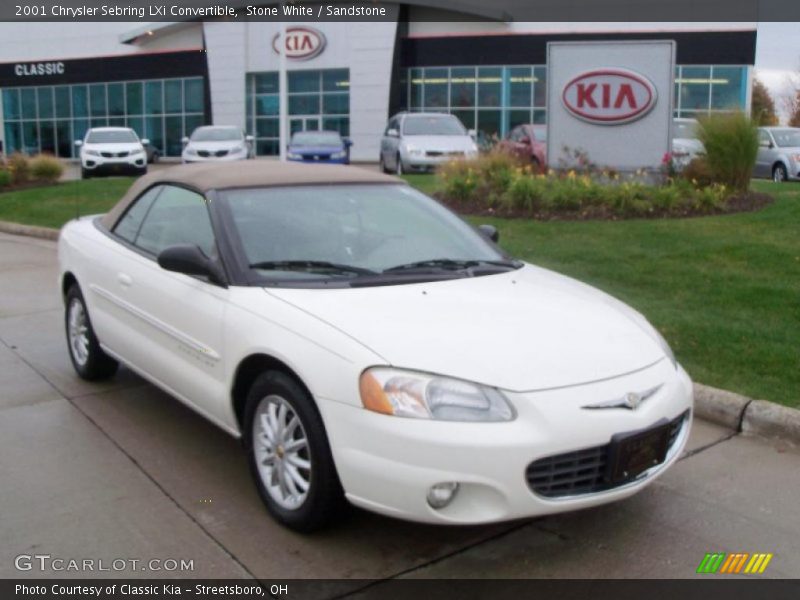 Stone White / Sandstone 2001 Chrysler Sebring LXi Convertible