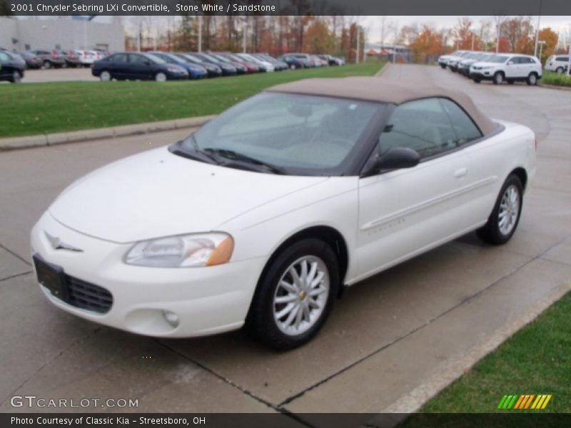 Stone White / Sandstone 2001 Chrysler Sebring LXi Convertible