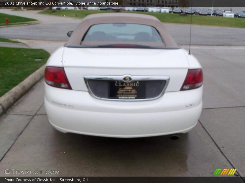 Stone White / Sandstone 2001 Chrysler Sebring LXi Convertible