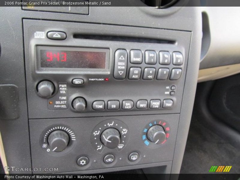 Bronzestone Metallic / Sand 2006 Pontiac Grand Prix Sedan