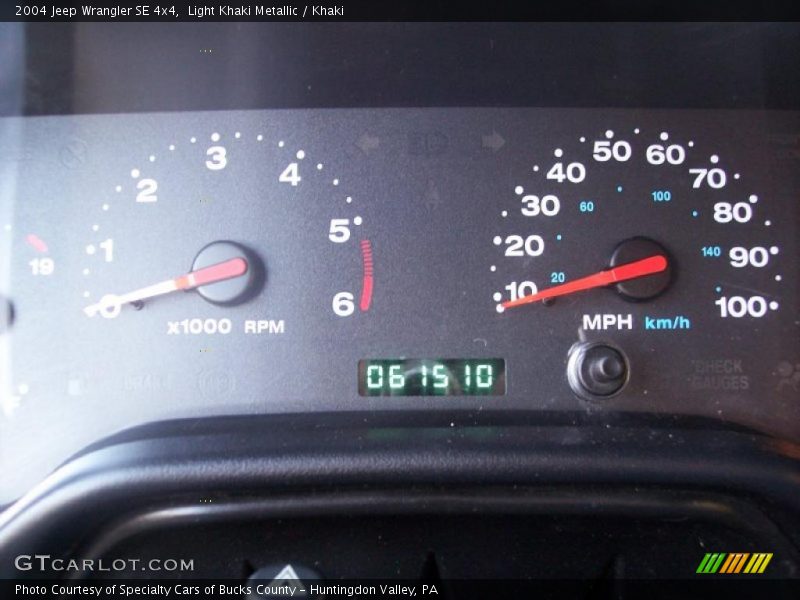  2004 Wrangler SE 4x4 SE 4x4 Gauges