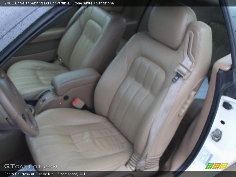 Stone White / Sandstone 2001 Chrysler Sebring LXi Convertible