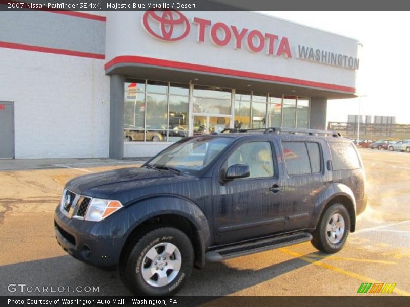 Majestic Blue Metallic / Desert 2007 Nissan Pathfinder SE 4x4