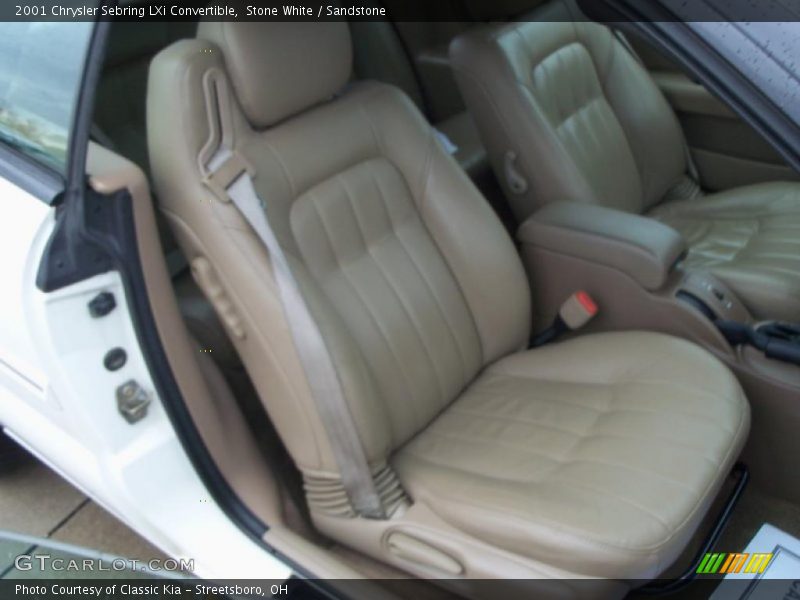 Stone White / Sandstone 2001 Chrysler Sebring LXi Convertible