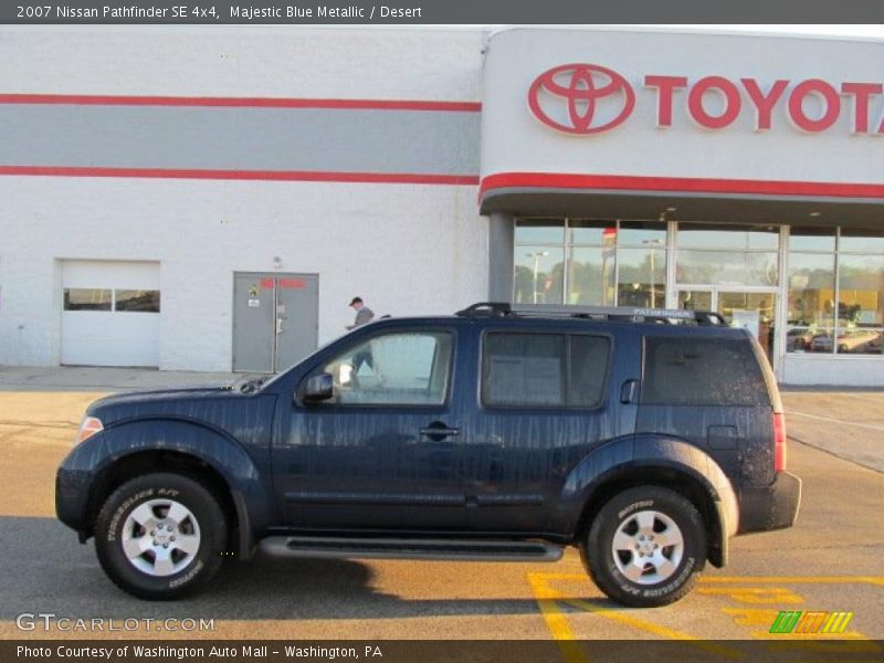 Majestic Blue Metallic / Desert 2007 Nissan Pathfinder SE 4x4