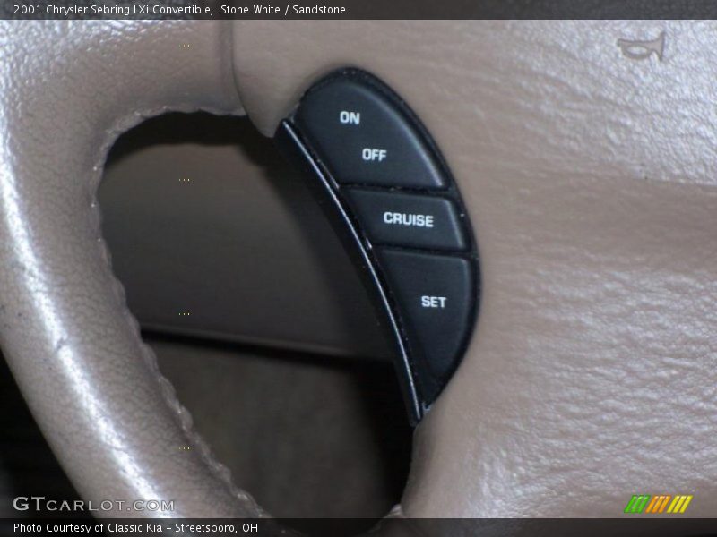 Stone White / Sandstone 2001 Chrysler Sebring LXi Convertible