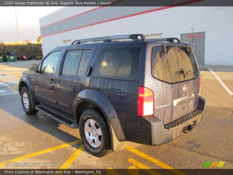 Majestic Blue Metallic / Desert 2007 Nissan Pathfinder SE 4x4