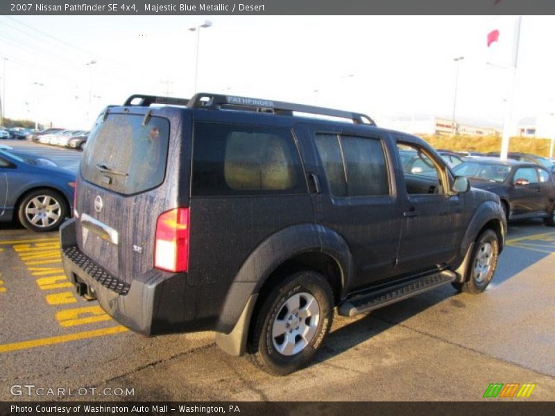 Majestic Blue Metallic / Desert 2007 Nissan Pathfinder SE 4x4