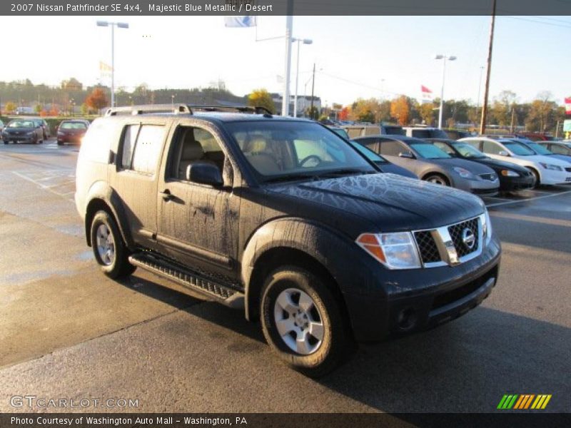 Majestic Blue Metallic / Desert 2007 Nissan Pathfinder SE 4x4